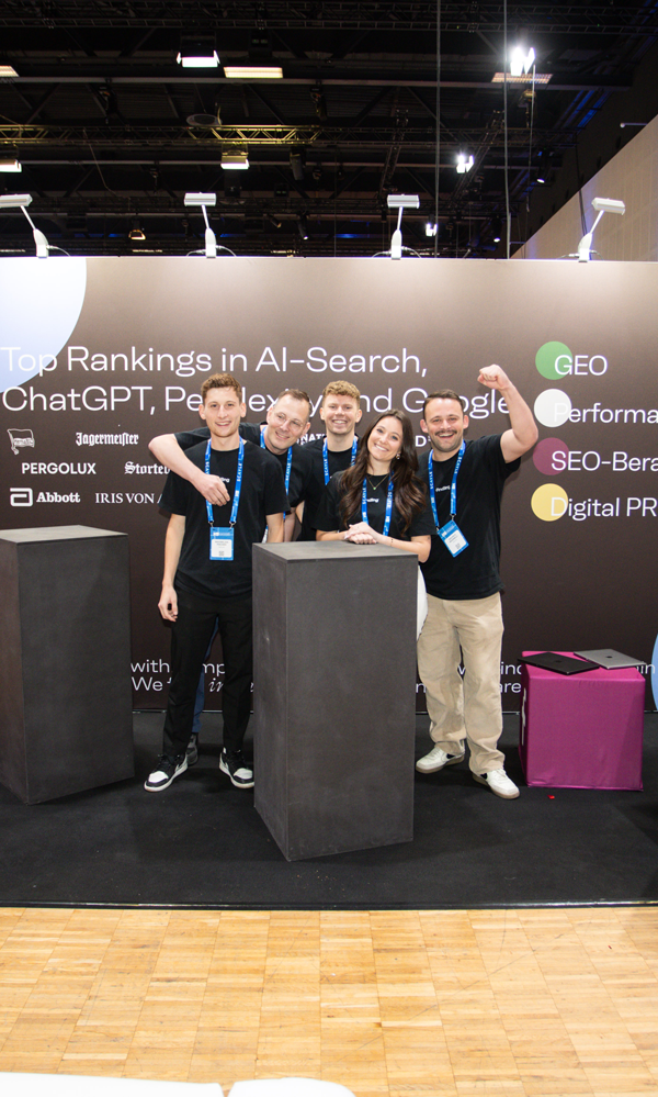 Das findling-Team mit eigenem Messe-Stand auf der Messe "K5" in Berlin